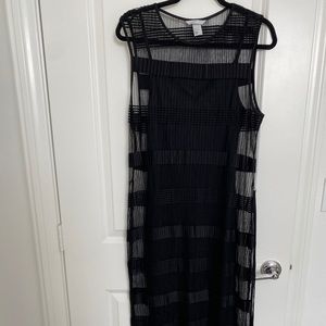 H&M sheer black dress with slip